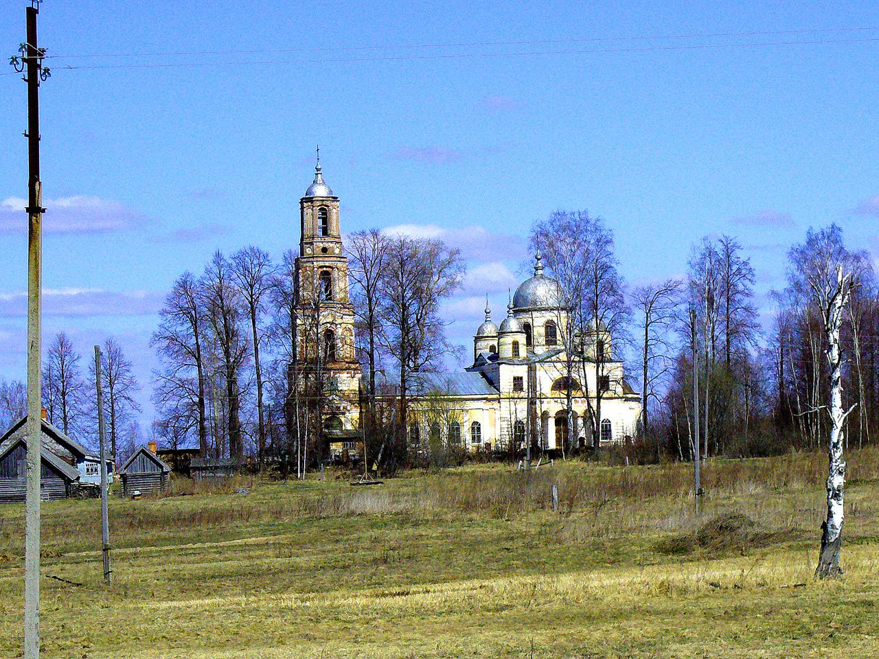 Молитва в камне - Храм Воскресения Христова (Лухский район, село  Воскресенское Старое)